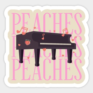 Pink Peach Princess Musical Sticker